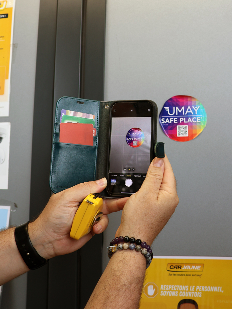 Test de scan du QR code de l'information voyageur existante